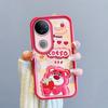 KEYSION Shockproof Case for VIVO V50 5G with Lanyard Soft Silicone Cute 3D Cartoon Doll Phone Back Cover for VIVO V50