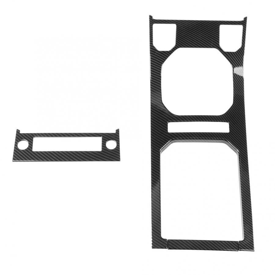 2 bucăți ornamente pentru panoul de viteze pentru consola centrală stil fibră de carbon pentru Land Rover Range Rover Evoque 12-17 de înaltă calitate