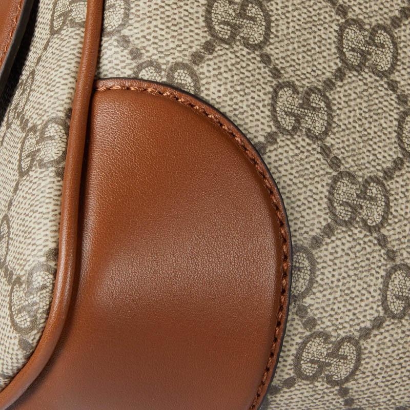 Gucci GG Emblem Monogram Adjustable Detachable Shoulder Strap Zipper Closure Coated Fabric Crossbody Bag Small Men Bags 821155-FAED3-9786