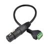 High Conductivity Copper XLR Adapter for Interference Free Signal Extension in Audios Systems