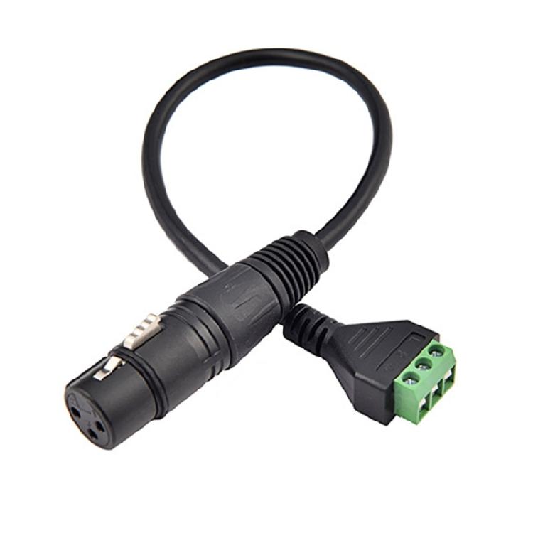 High Conductivity Copper XLR Adapter for Interference Free Signal Extension in Audios Systems