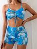 Ensemble Bikini Sexy Deux Pièces Imprimé pour Femme - Maillot de Bain Style Européen et Américain