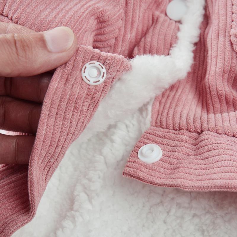 Pet Dog Clothes Dog Jacket Fleece Lining Extra Warm Coat Cat Jacket Dog Denim Jacket Dog Coat Puff Winter Thickening Corduroy Clothes Teddy