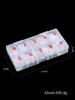 500pcs/box Stiletto Nail Tips Transparent False Press On Acrylic Nails Mixed Size Fake Nails DIY Manicure Extension Tools
