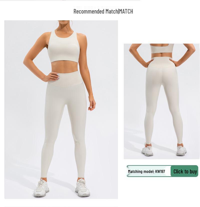 Women's High-Intensity Sports Bra - Lulu Nude Feel, Shockproof, Gathered Support, Stylish Back, Perfect for Yoga & Fitness