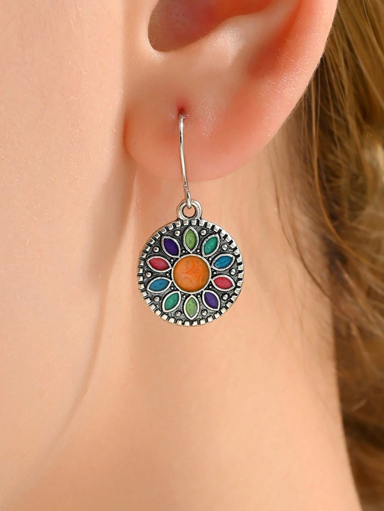 

Геометрические серьги в этническом стиле с каплями воды и маслом для женщин