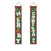 1 Pair 180x30CM Xmas Hanging Flags Large Size Merry Christmas Banner Christmas Door Couplet  Bar