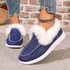 Women Casual Shoes  New Slip-On Platform Sneakers Women Thickened Fluff Shoes Winter Warm Faux Fur Lined Ankle Boots Women