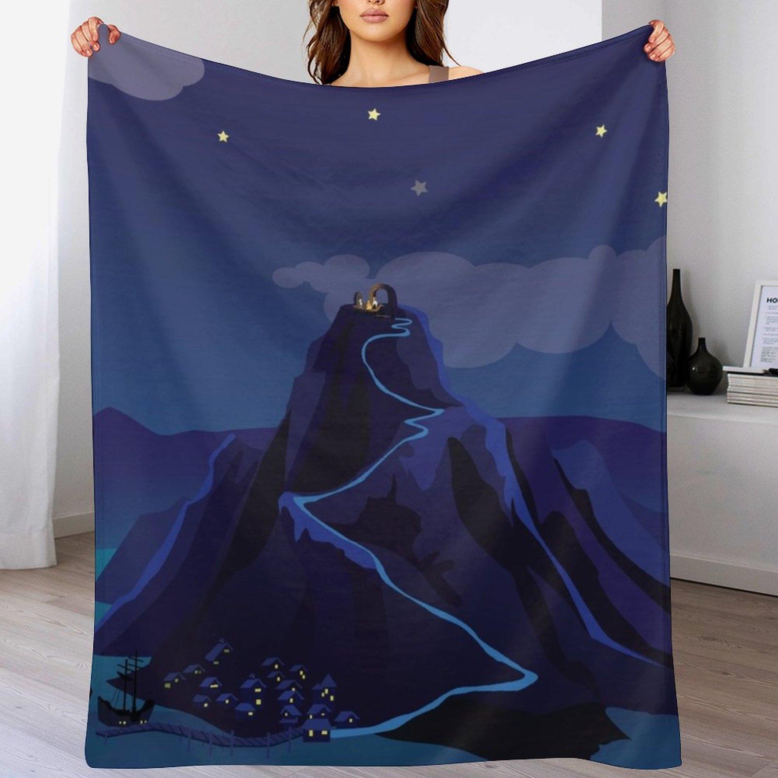 

Melee Island The Secret of Monkey island Throw Blanket Soft Plush Plaid Decorative Beds Single Travel Blankets 30x40in