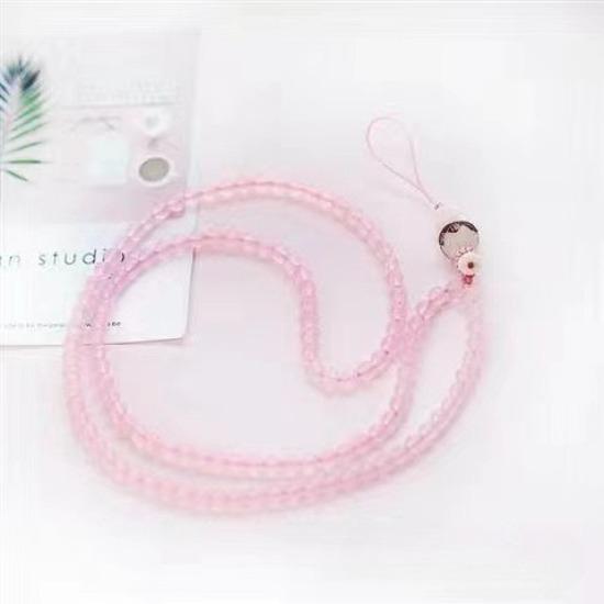 Fashion Agate Chalcedony Necklace Mobile Phone Hanging Sweater Chain Natural White Jade Bodhi Accessories, Removable Multi-Purpose