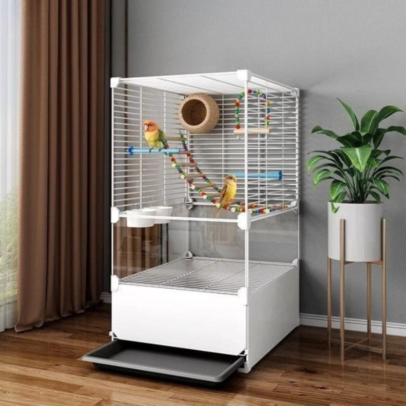 Large Bird Cages Safety Parrot Kiwi Birds Iron Net Cage Canaries Parrots Small Animals House Indoor Outdoor Aviary Birds' Cage
