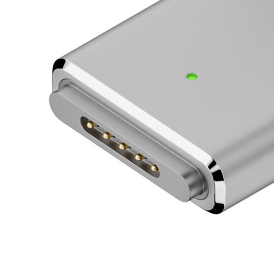 Adapter Type-C Female To 5pin High Power Output 100W Sensible LED Indicator Light Converter for MacBook/Pro/Air