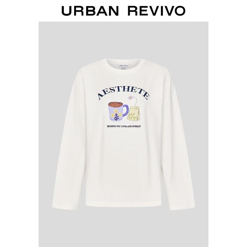 

UR Women s Letter Print Crew Neck Cotton T-shirt S