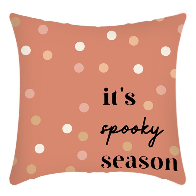 Polyester Kissenbezug Vierteilig Halloween-Thema Totenkopf Schwarze Katze Kürbis Geist Festival Party Kissenbezug