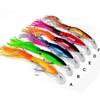 6PCS/Pack Fishing Lures Squid Octopus Jig with Skirt Bass Bait Hook Tackle 40g