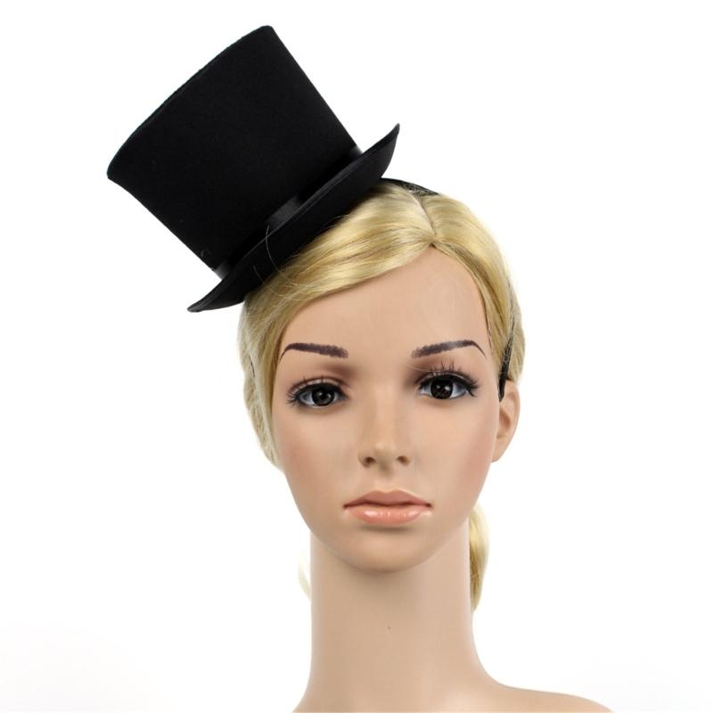 Eleganter Zaubererhut, Zylinderhut, Stirnband für Unisex, modisches Accessoire, stilvoller Panamahut für Damen