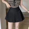 Women's Pleated High-Waisted A-Line Skirt with Anti-Exposure Shorts - JK Academy Style, 2026 Spring/Summer Hong Kong Design