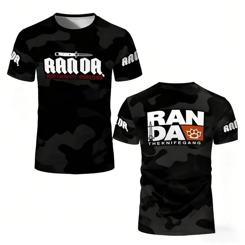 2026 3D-Druck Boxen RANDA Atmungsaktive Sportbekleidung Herren Kampfsportbekleidung Outdoor Freizeit Kurzarm Herren Oberteile T-Shirts Strand Surfen