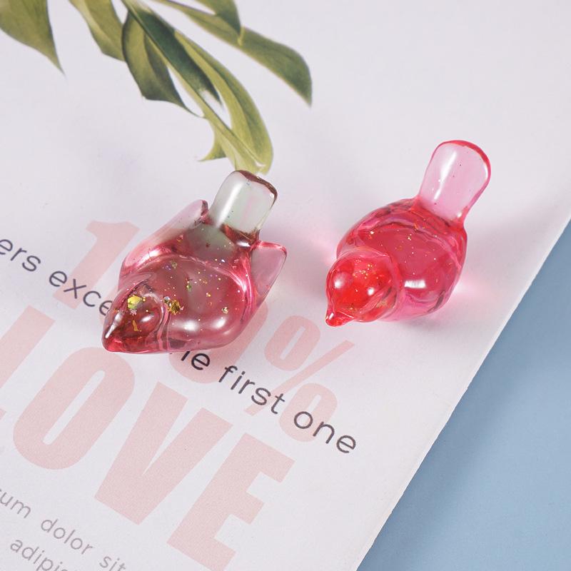 Poppy DIY 3D Small Bird Crystal Resin Pendant Mold - Cute Silicone Decoration