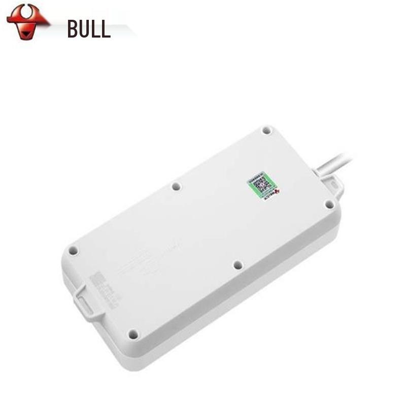 BULL GN-216-5M 6-Outlet Power Strip with Overload Protection CN Plug (adapter Included)