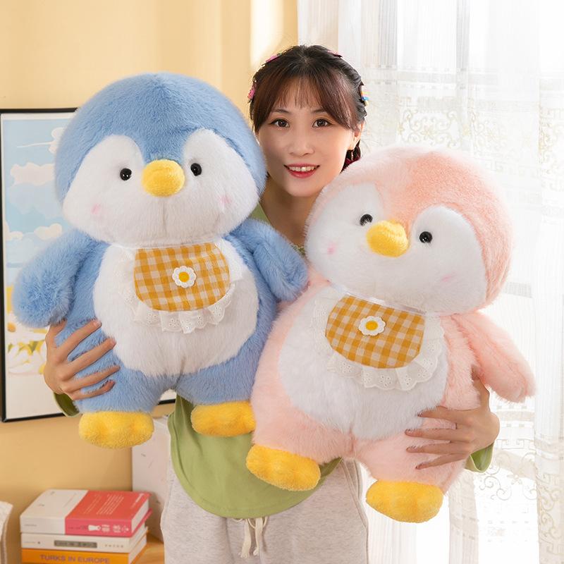 Cute Penguin Baby Plush Toy Doll Gray Penguin Doll with Skirt Sleeping Pillow Gift Female