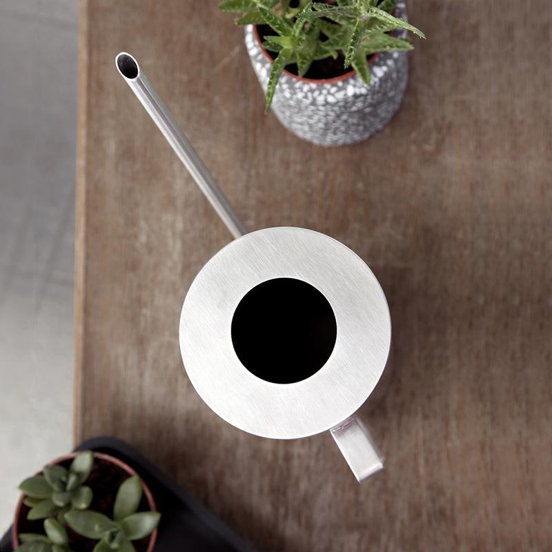 Stainless Steel Indoor Watering Can with Long Spout and Spray Bottle for Gardening and Plant Care