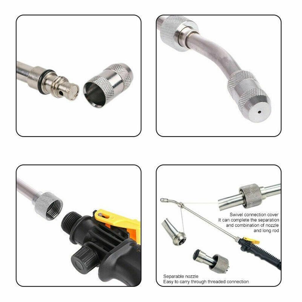 Pistoale de spumă de înaltă presiune, pulverizator pentru spălătorie auto, furtun de grădină metalic rezistent, duză, piesă de schimb pentru spălătorie auto