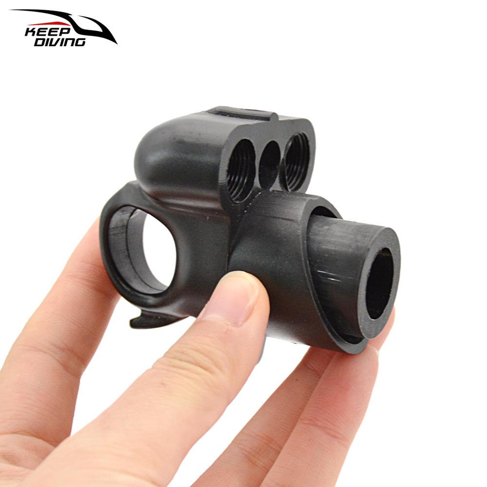 Europäisches Harpunen-Zubehör: Einloch-Speerspitze mit Gummibandhalter für Tauchen & Unterwasserfischerei