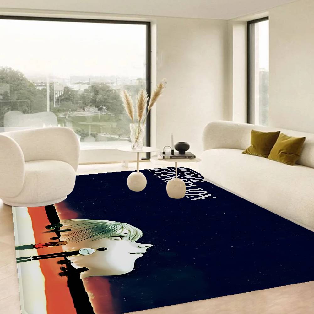 E-Evangelion Game Floor Mat INS Style Soft Bedroom Floor House Laundry Room Mat Anti-skid Household Carpets