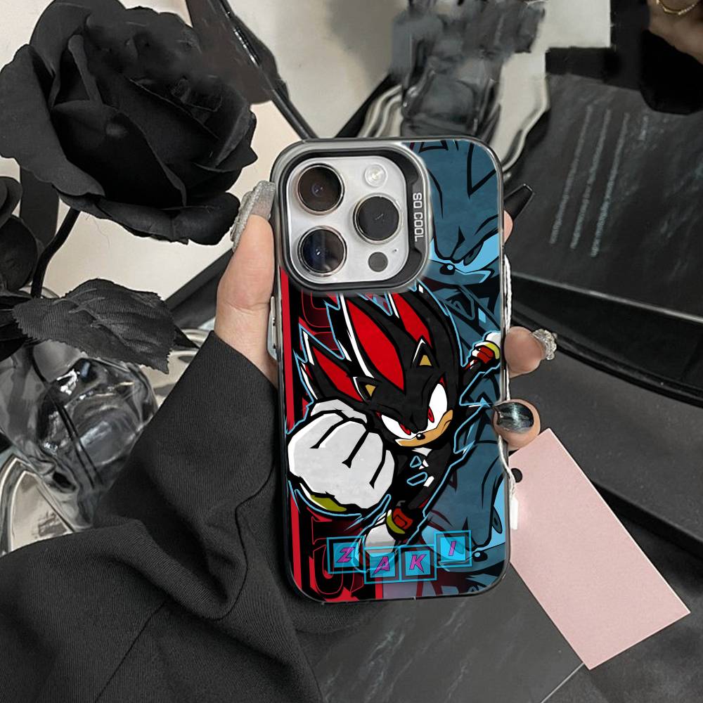 

J-Shadow the Hedgehog Phone Case For iPhone17, 16,15,14,13,12 Pro Max Black Candy Matte Shockproof Cover iPhone15promax