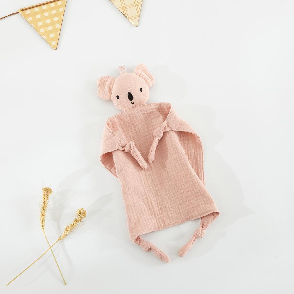 Baby Pure Cotton Comfort Blanket & Doll - Little Rabbit Crinkle Toy