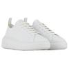 Armani Exchange Leather Minimalist Lace-Up Low-Top Fashion Sneakers Women Sneakers White XDX043XCC64100152