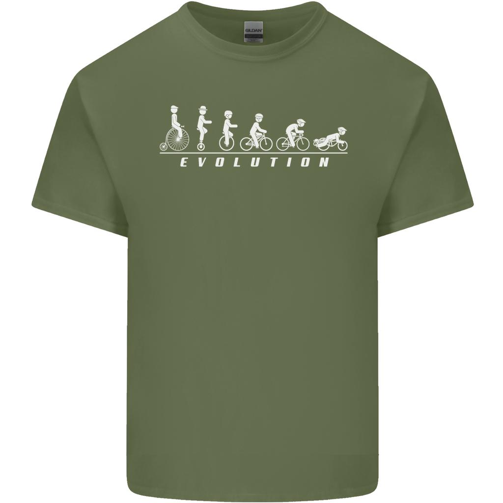 Cycling Evolution Cyclist Bicycle Unisexs Light Cotton TShirt