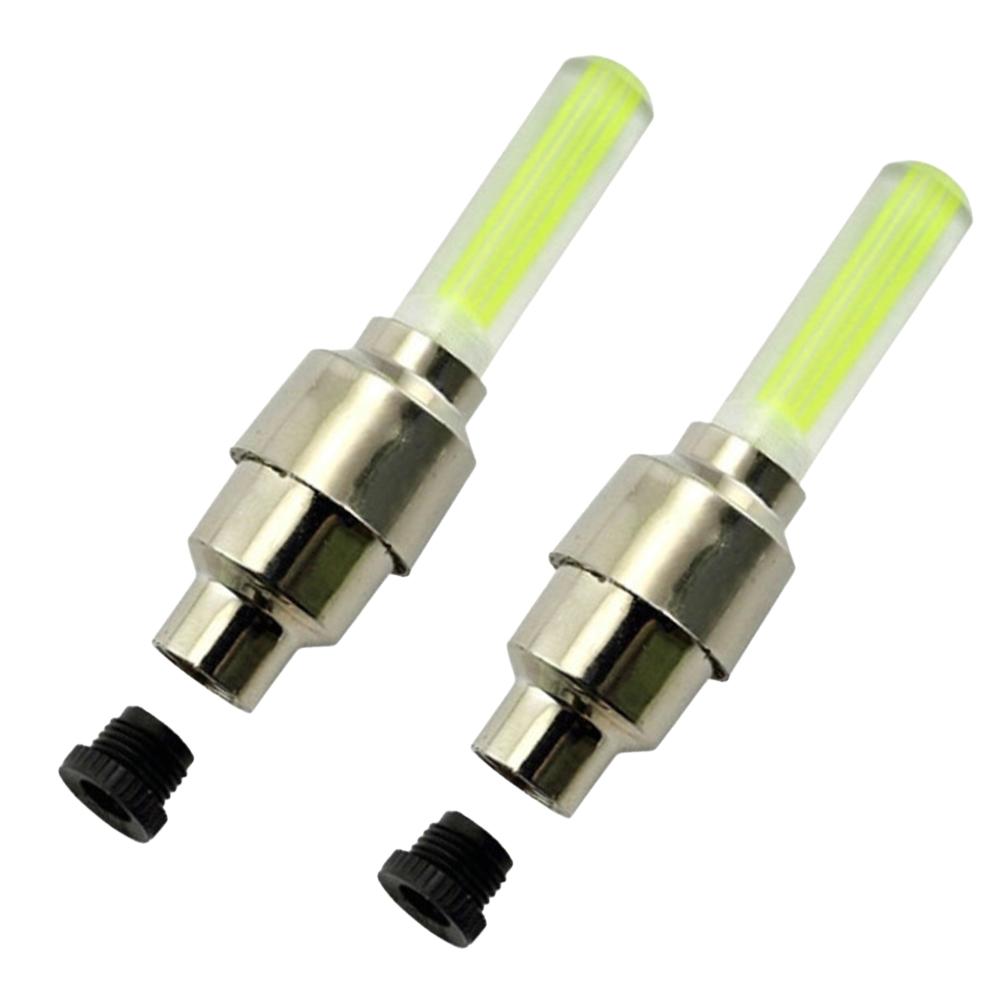 2PCS Lumières LED Vélo Vélo Bouchon de Valve de Pneu Lampe de Poche Auto Voiture Moto Valve d'Air de Pneu Rayons de Roue Lumière Accessoires de Vélo