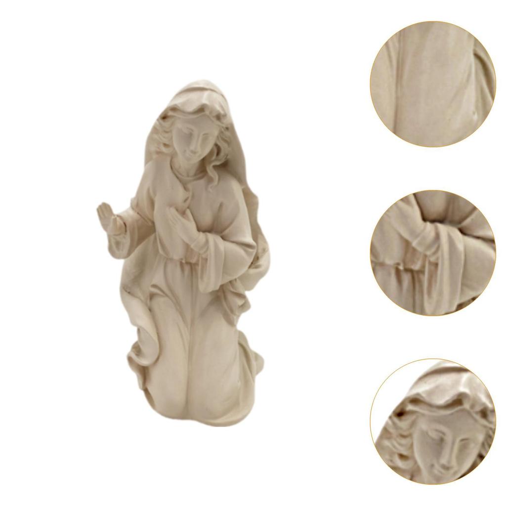 Nativity Scene Ornament Christian Ornament for Living Room Fireplace Desktop