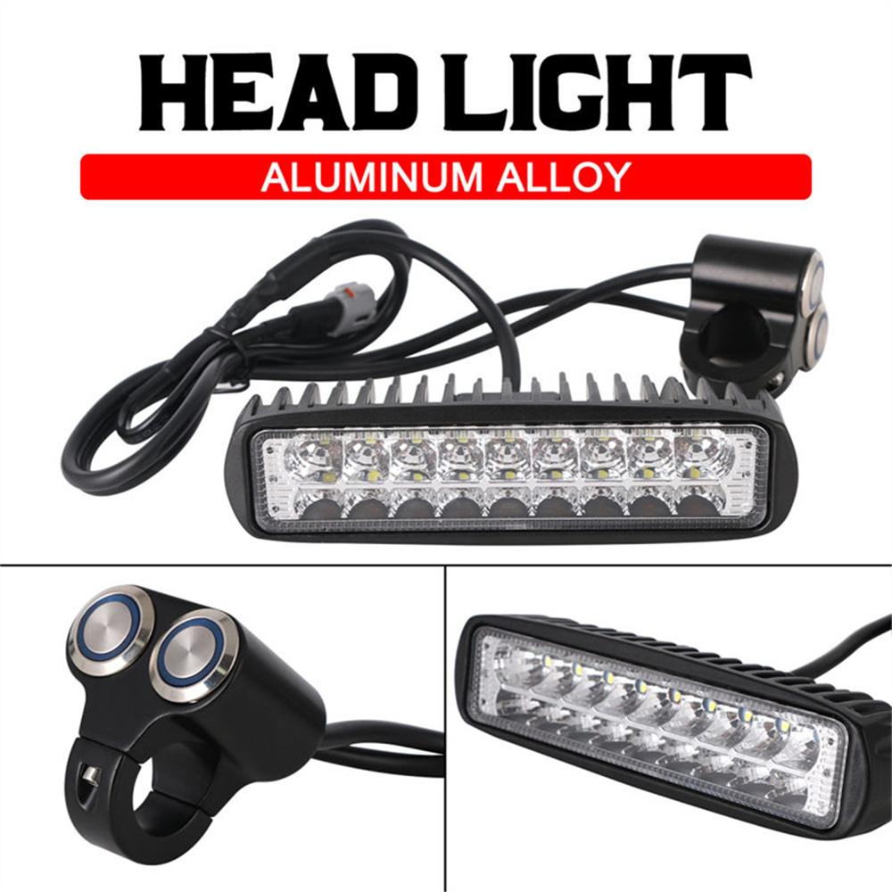 Motorcycle LED Headlight Hi/Lo Beam Head Lamp + Switch For Sur-Ron X S X160 X260