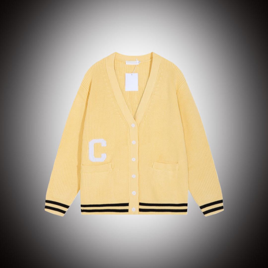 Men s Unisex Letter Patch Applique Loose Sweater Cardigan for Autumn and Winter Extra Large