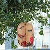 Solar Powered Chinese LED Light 25cm Traditional Decorative Lamp Nylon Cloth Japanese Style Lanterns New Year Holiday Decoration