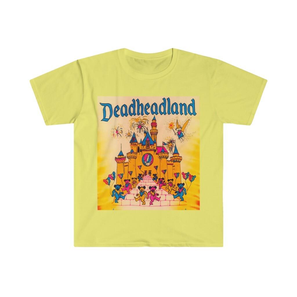 Soft Cotton 100% Cotton T-shirt Mens Tees Top. Grateful Dead. Dead head land 3XL