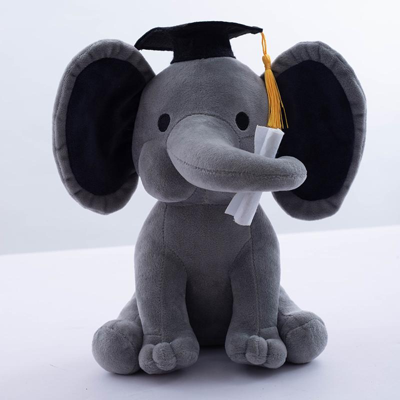 Elephant Plush Toys Kawaii Baby Toy Stuffed Animal Doll For Kids White Elephant Toys Cartoon For Girls Cute Toys For Wedding