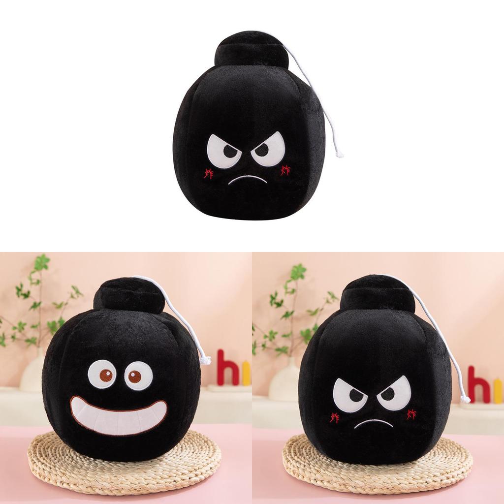Cartoon Explosive Bomb Plush Pillow With Demon And Smiling Designs For Fun Photo Props And Gifts