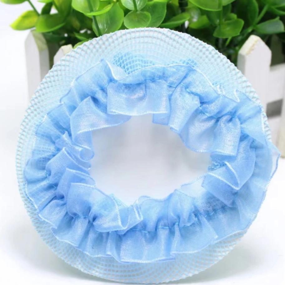 2pcs Women Ballet Elastic Hair Net Adjustable High Quality Weave Adjustable  Drawstring Style Head Bands Fashion Headwear Accessories