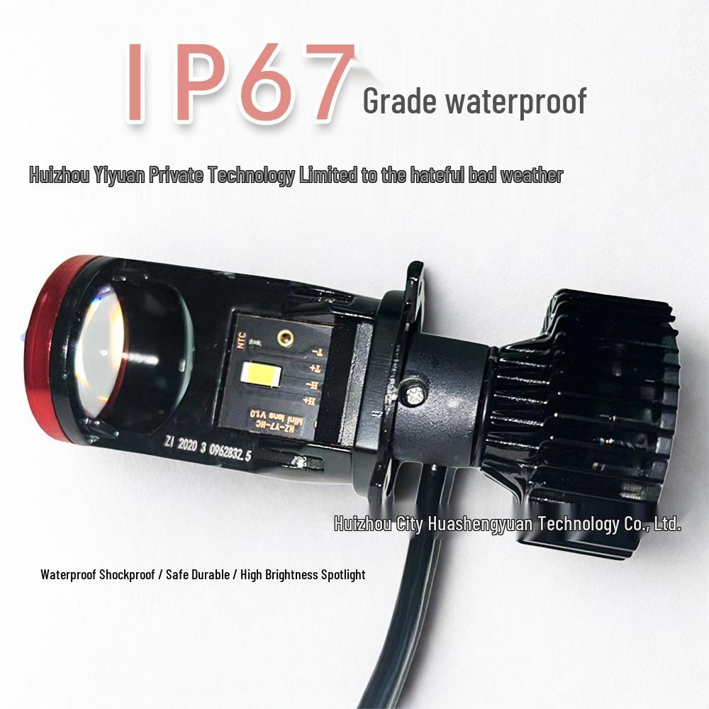 Y7D-H4 Car LED Headlight: High-Power Integrated High/Low Beam with Aviation Aluminum 3570 LED.