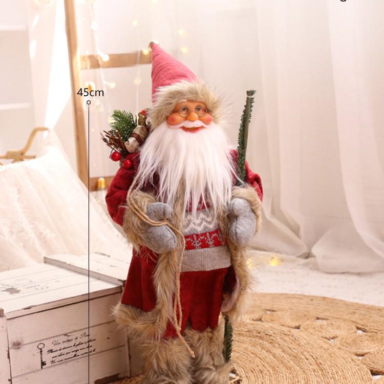 Popular 3D Santa Claus Plush Christmas Ornaments for Home Decor