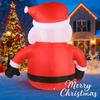 5.91FT With LED Light Inflatable Santa Claus Gift Box Toy Xmas Yard Decor Ornaments Home Decor Supplies Christmas Holiday Gift