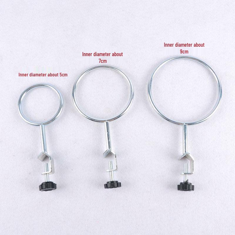 Ensemble de trépied en fer: Anneaux Grands et Petits avec Entonnoir et Accessoires à Base Carrée