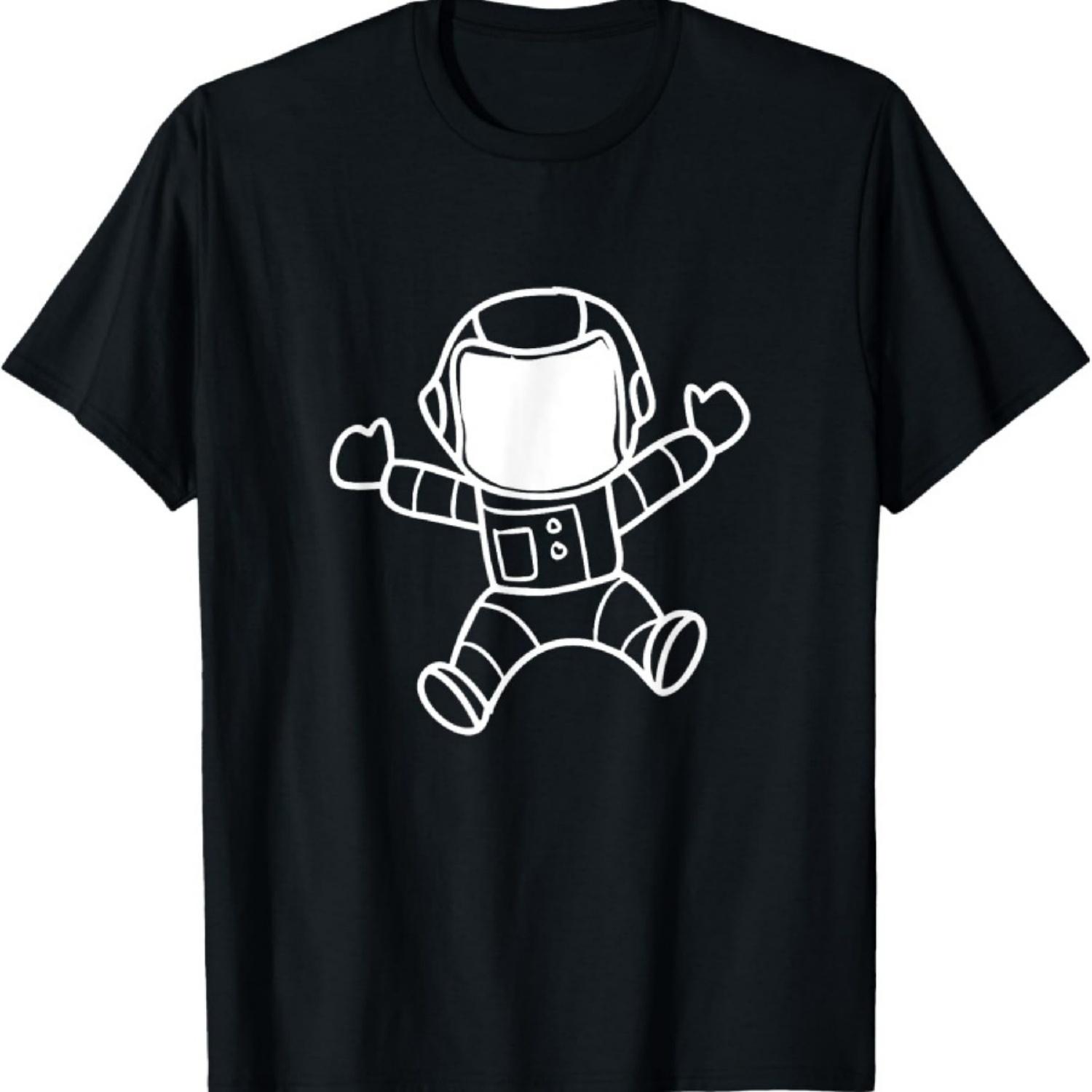 Float in Space - Travel the Cosmos Interstellar Astronaut T-Shirt S