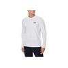 EA7 Logo Print Pullover Crew Neck Long Sleeve T-Shirt Men Tops White 8NPT28-PJVQZ-1100