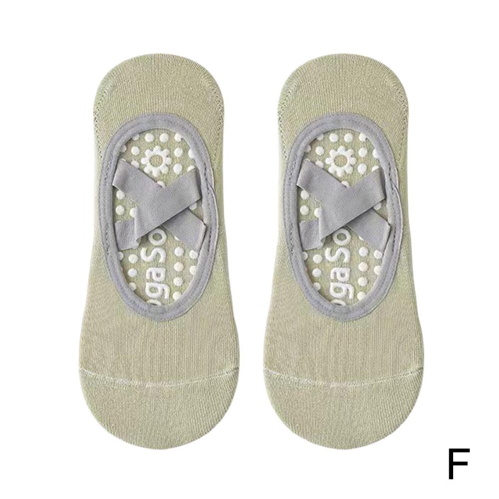 

Professional Women Yoga Socks Silicone Anti-slip Grips & Straps Ballet Pilates Socks Women Breathable Barefoot Workout Socks світло-зелений колір