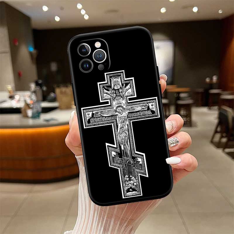 UP14 Bible verse Jesus Cross New High-End Shell Phone Case for OPPO A3 Pro A72 A74 A76 A77 A77S A78 A79 A94 A95 A18 A40M A58